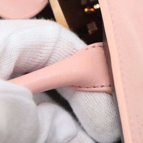 Ferragamo Hug Mini Leather Two-Way Handbag Nylund Pink - Picture 12 of 13